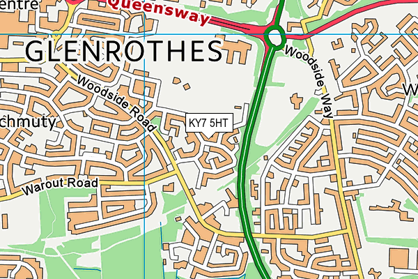 KY7 5HT map - OS VectorMap District (Ordnance Survey)