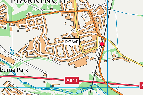 KY7 6AP map - OS VectorMap District (Ordnance Survey)