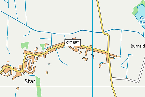 KY7 6BT map - OS VectorMap District (Ordnance Survey)