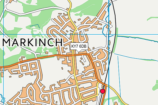 KY7 6DB map - OS VectorMap District (Ordnance Survey)