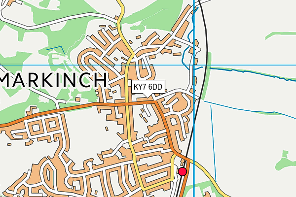 KY7 6DD map - OS VectorMap District (Ordnance Survey)