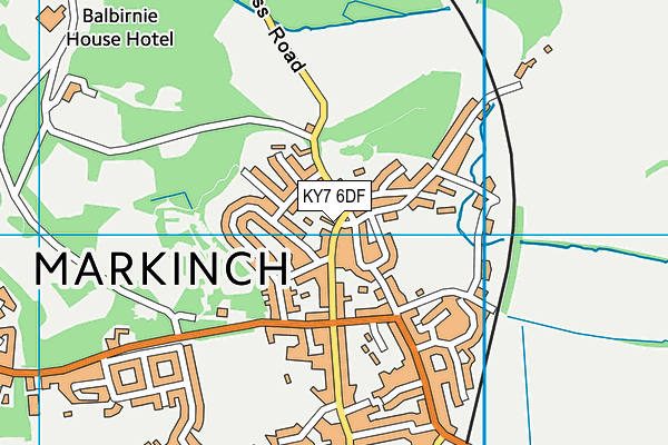 KY7 6DF map - OS VectorMap District (Ordnance Survey)