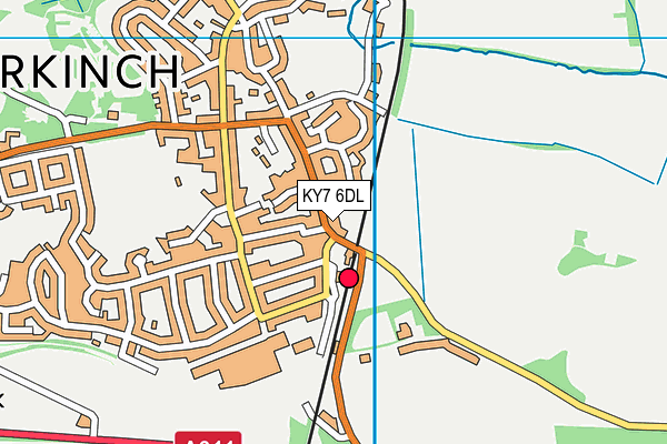 KY7 6DL map - OS VectorMap District (Ordnance Survey)