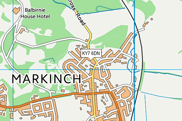 KY7 6DN map - OS VectorMap District (Ordnance Survey)