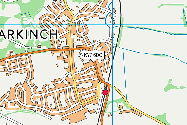 KY7 6DQ map - OS VectorMap District (Ordnance Survey)