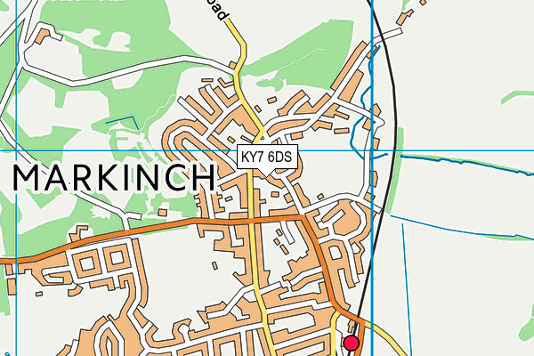 KY7 6DS map - OS VectorMap District (Ordnance Survey)
