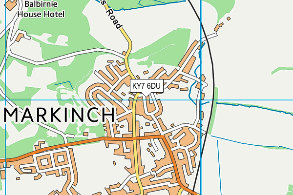 KY7 6DU map - OS VectorMap District (Ordnance Survey)