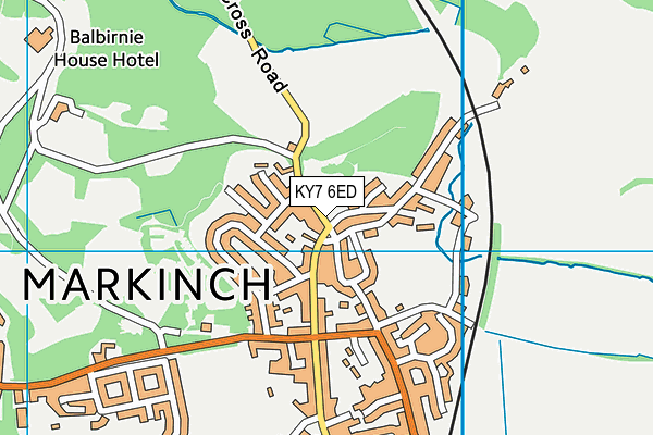 KY7 6ED map - OS VectorMap District (Ordnance Survey)