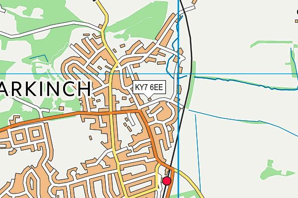KY7 6EE map - OS VectorMap District (Ordnance Survey)