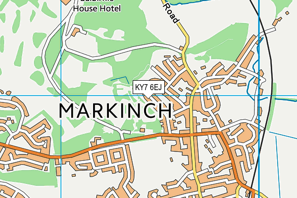 KY7 6EJ map - OS VectorMap District (Ordnance Survey)