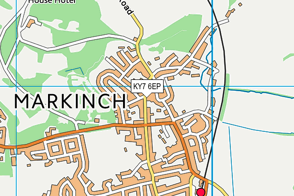 KY7 6EP map - OS VectorMap District (Ordnance Survey)