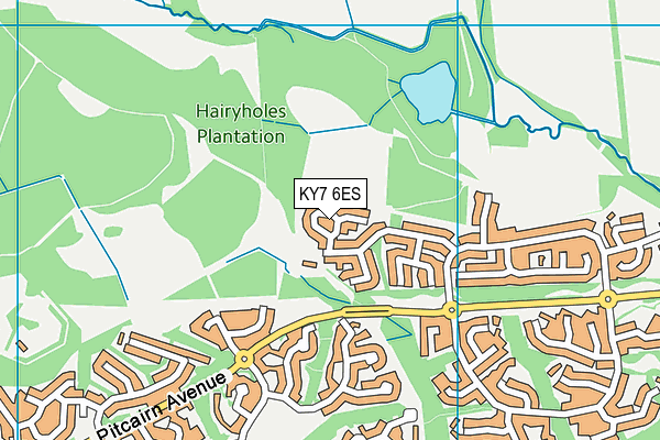 KY7 6ES map - OS VectorMap District (Ordnance Survey)