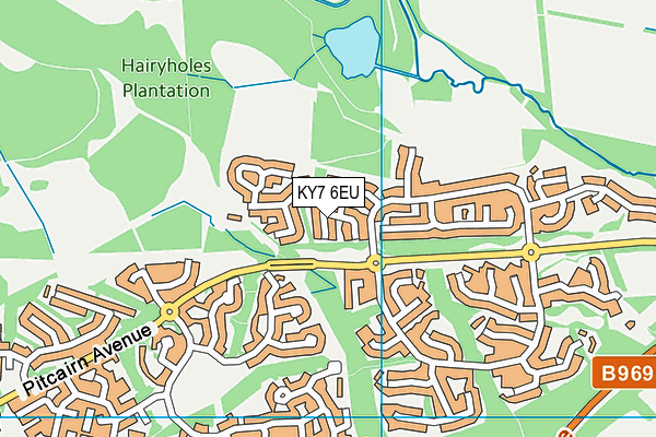 KY7 6EU map - OS VectorMap District (Ordnance Survey)