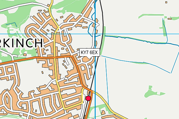 KY7 6EX map - OS VectorMap District (Ordnance Survey)