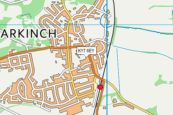 KY7 6EY map - OS VectorMap District (Ordnance Survey)