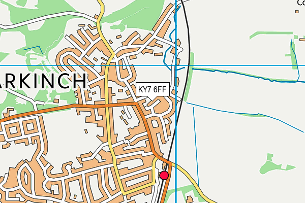 KY7 6FF map - OS VectorMap District (Ordnance Survey)