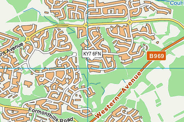 KY7 6FN map - OS VectorMap District (Ordnance Survey)