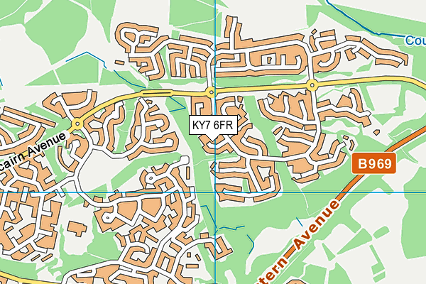 KY7 6FR map - OS VectorMap District (Ordnance Survey)
