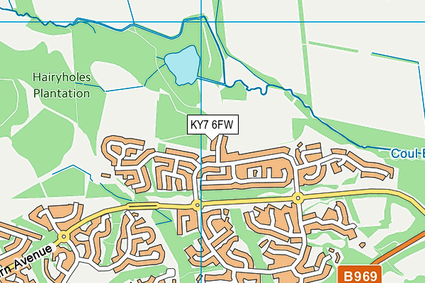 KY7 6FW map - OS VectorMap District (Ordnance Survey)