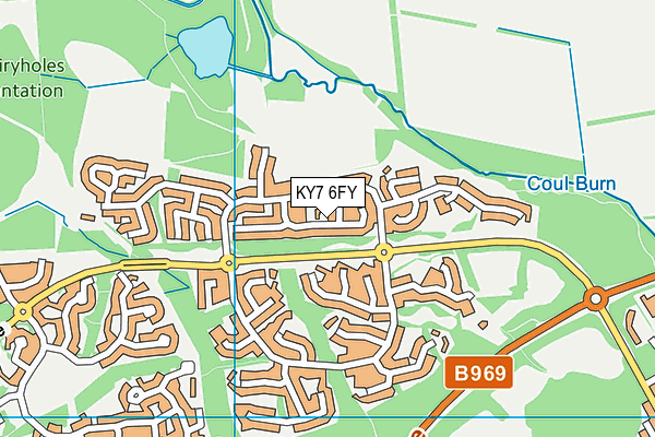 KY7 6FY map - OS VectorMap District (Ordnance Survey)