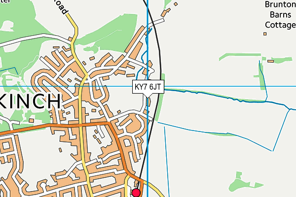KY7 6JT map - OS VectorMap District (Ordnance Survey)