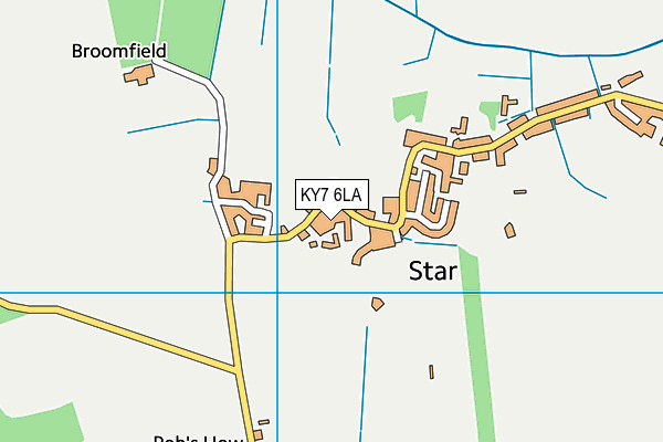 KY7 6LA map - OS VectorMap District (Ordnance Survey)