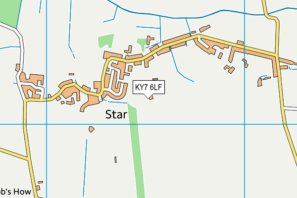 KY7 6LF map - OS VectorMap District (Ordnance Survey)