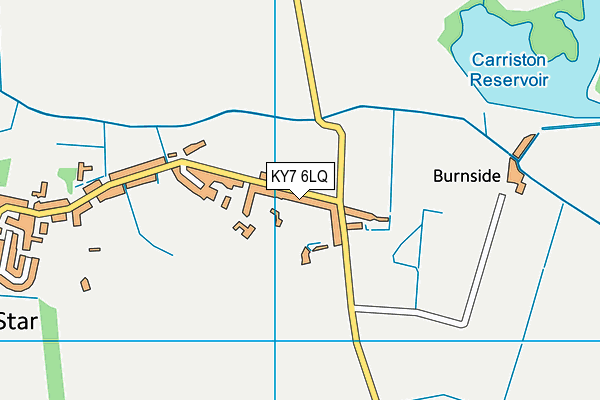 KY7 6LQ map - OS VectorMap District (Ordnance Survey)
