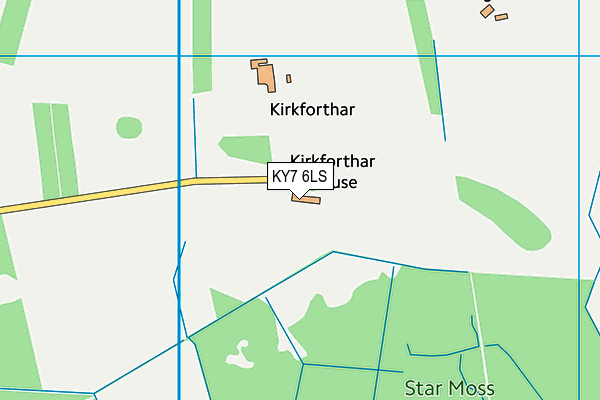 KY7 6LS map - OS VectorMap District (Ordnance Survey)