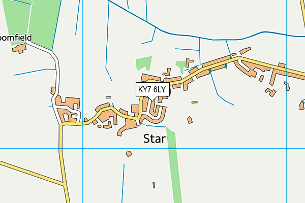 KY7 6LY map - OS VectorMap District (Ordnance Survey)
