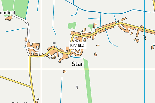KY7 6LZ map - OS VectorMap District (Ordnance Survey)