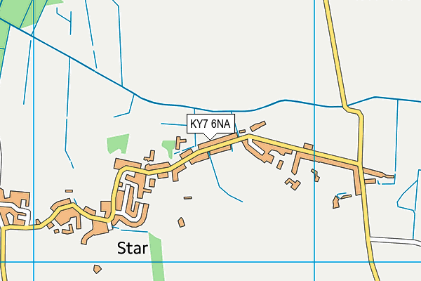 KY7 6NA map - OS VectorMap District (Ordnance Survey)