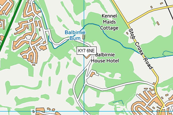 KY7 6NE map - OS VectorMap District (Ordnance Survey)