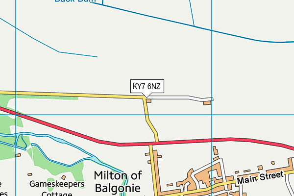 KY7 6NZ map - OS VectorMap District (Ordnance Survey)