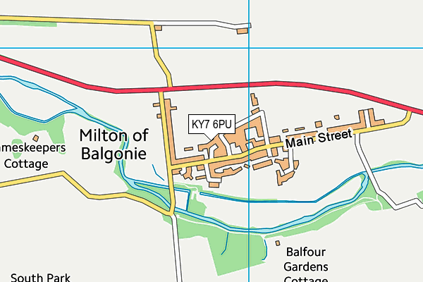 KY7 6PU map - OS VectorMap District (Ordnance Survey)