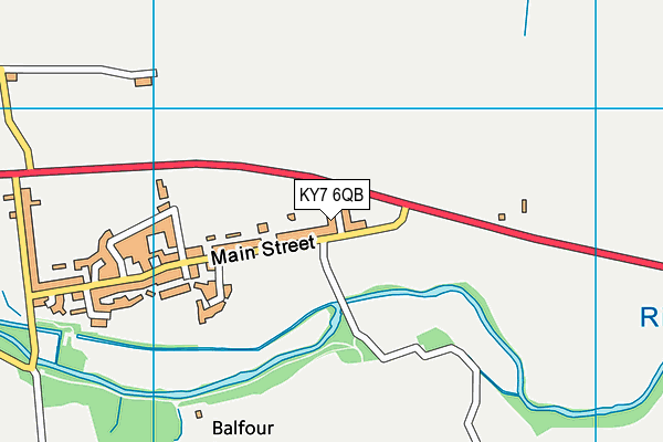 KY7 6QB map - OS VectorMap District (Ordnance Survey)
