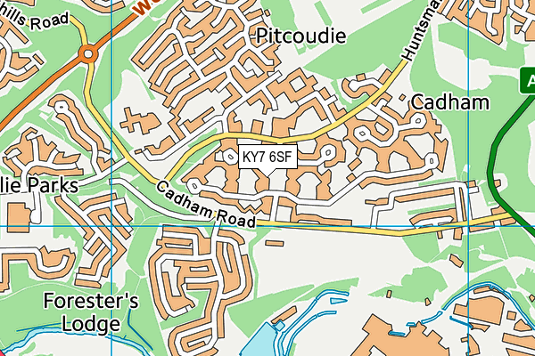 KY7 6SF map - OS VectorMap District (Ordnance Survey)
