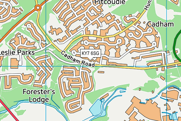 KY7 6SG map - OS VectorMap District (Ordnance Survey)