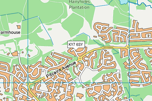 KY7 6SY map - OS VectorMap District (Ordnance Survey)