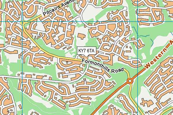 KY7 6TA map - OS VectorMap District (Ordnance Survey)