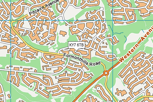 KY7 6TB map - OS VectorMap District (Ordnance Survey)
