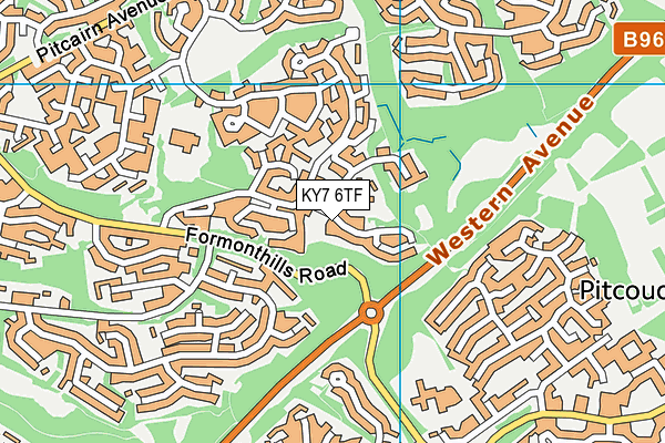KY7 6TF map - OS VectorMap District (Ordnance Survey)