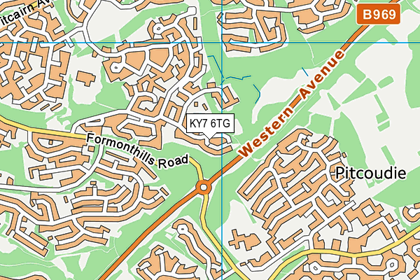 KY7 6TG map - OS VectorMap District (Ordnance Survey)
