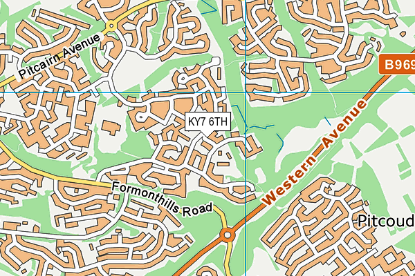 KY7 6TH map - OS VectorMap District (Ordnance Survey)