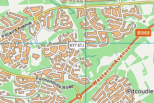 KY7 6TJ map - OS VectorMap District (Ordnance Survey)