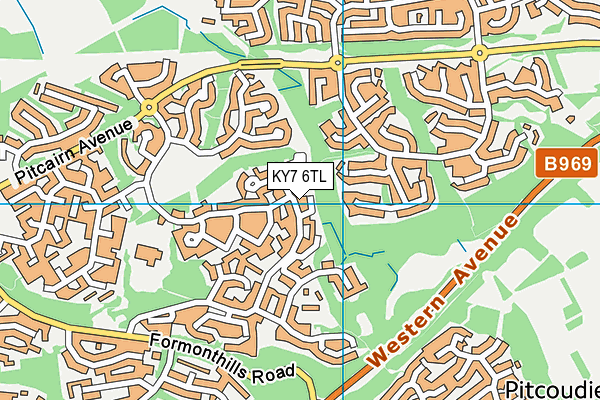 KY7 6TL map - OS VectorMap District (Ordnance Survey)