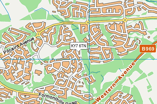 KY7 6TN map - OS VectorMap District (Ordnance Survey)