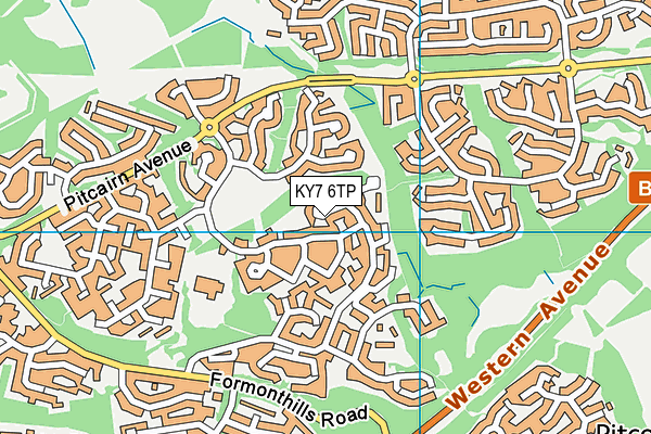 KY7 6TP map - OS VectorMap District (Ordnance Survey)