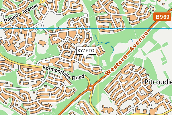 KY7 6TQ map - OS VectorMap District (Ordnance Survey)