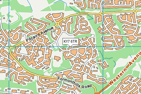 KY7 6TR map - OS VectorMap District (Ordnance Survey)